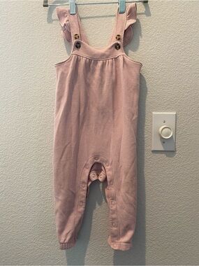 Carter’s Pink Ruffled Strap Baby Romper